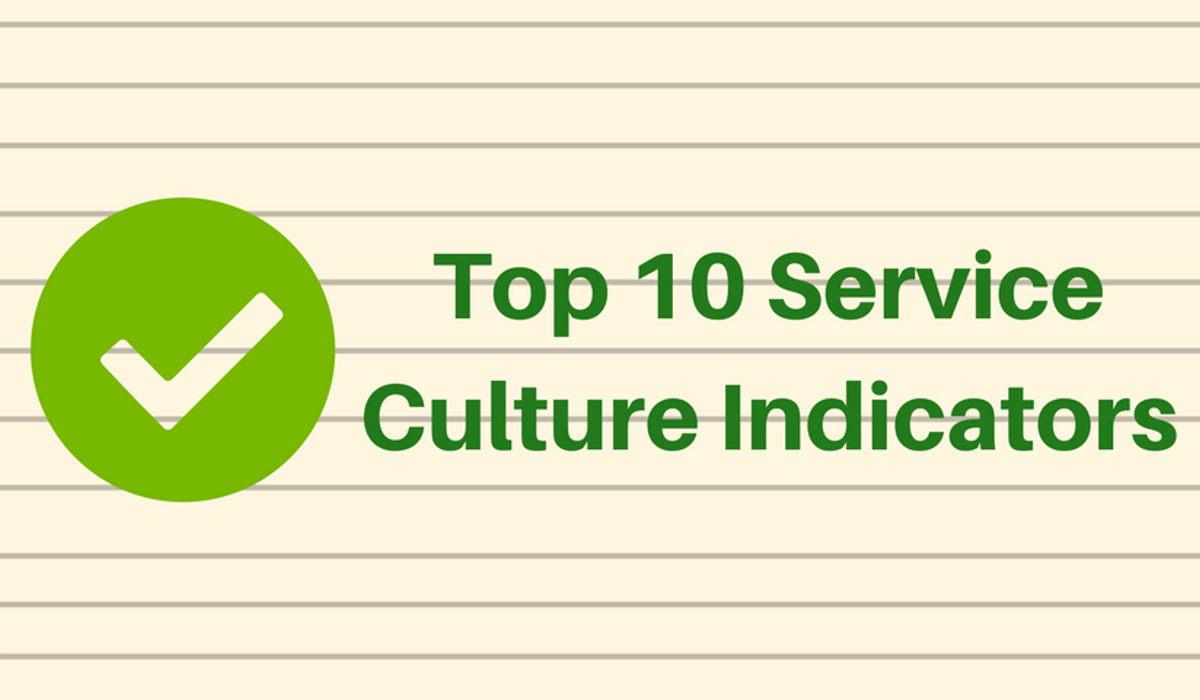 Top 10 Service Culture Indicators