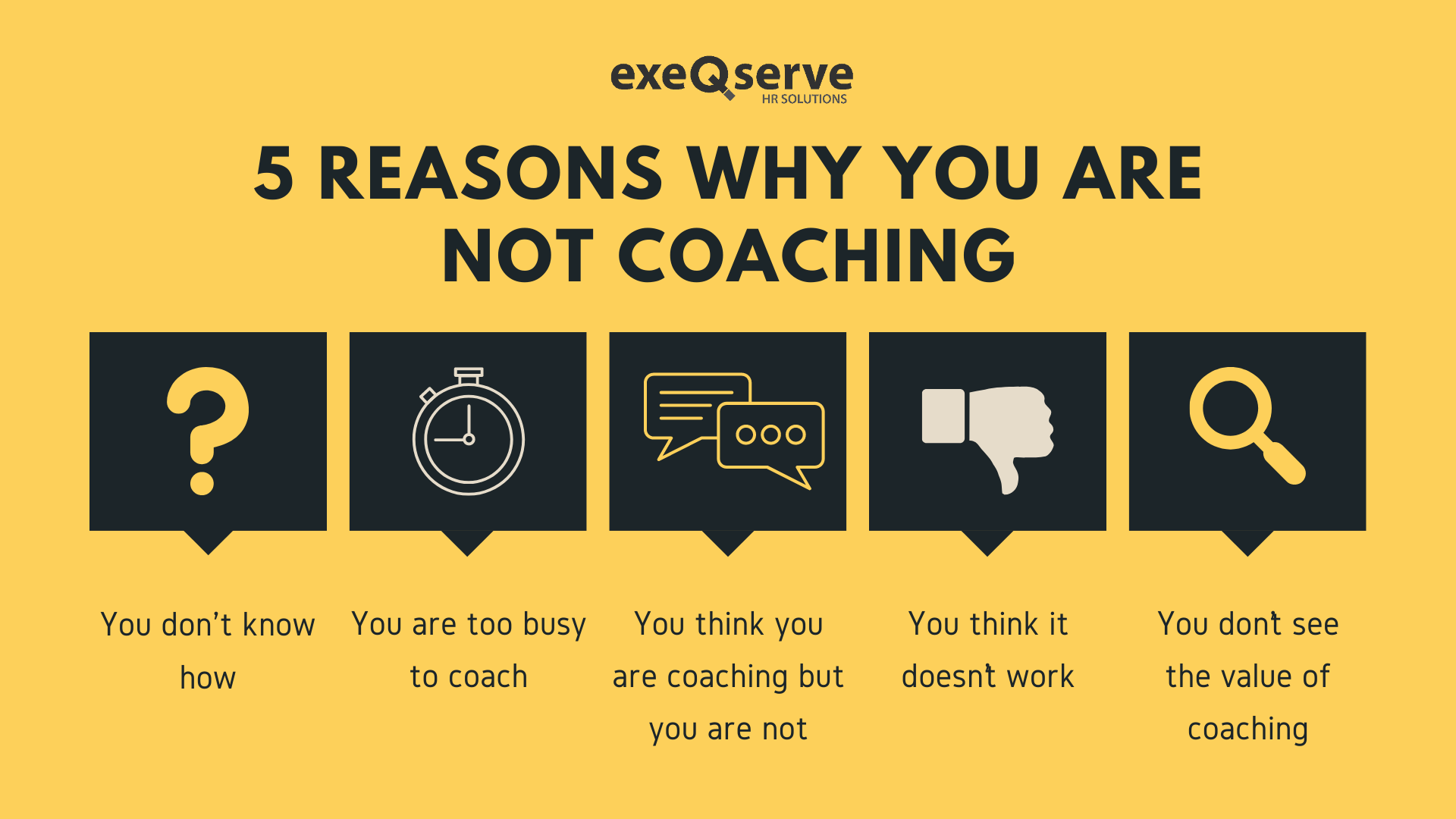 5 Reasons Why You Are Not Coaching