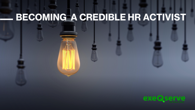 Becoming a Credible HR Activist