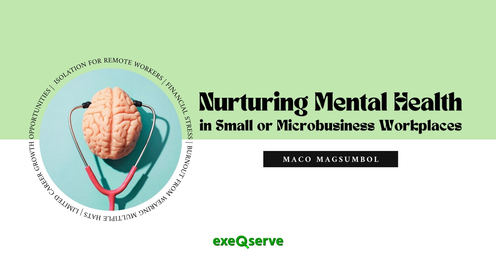 Nurturing Mental Health in Small or Microbusiness Workplaces