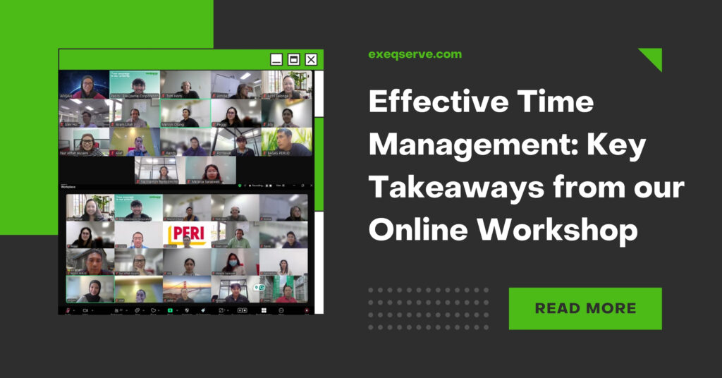 Effective Time Management: Key Takeaways from Our Online Workshop