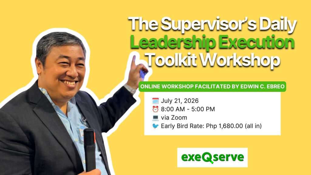 The Supervisor's Daily Leadership Execution Toolkit Online Workshop
