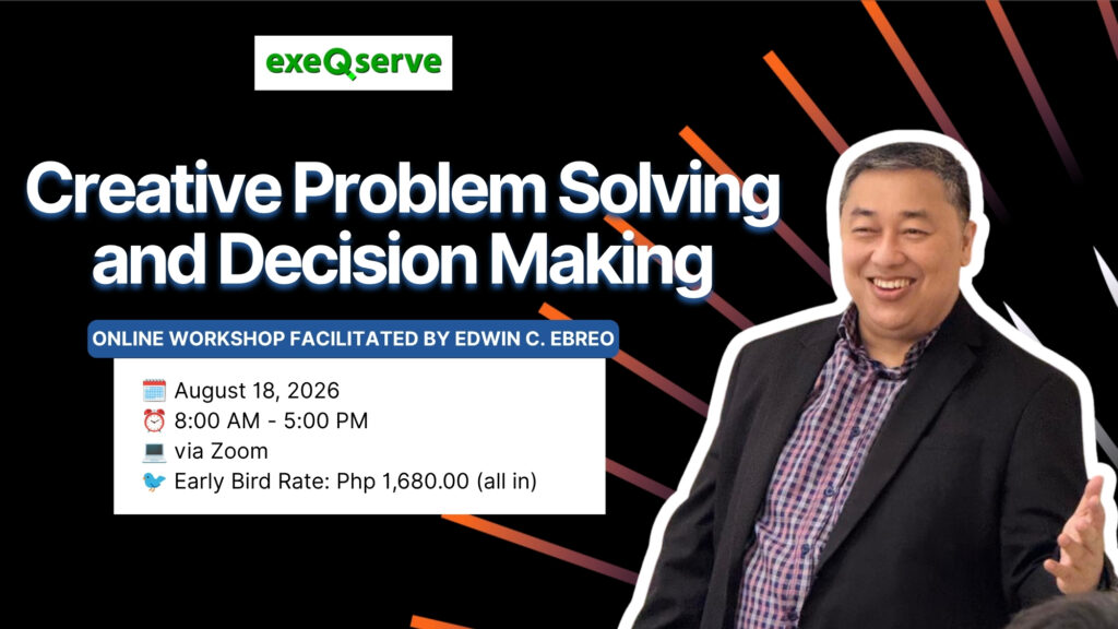 Creative Problem Solving and Decision Making Online Workshop